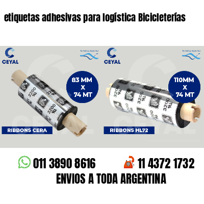 etiquetas adhesivas para logística Bicicleterías