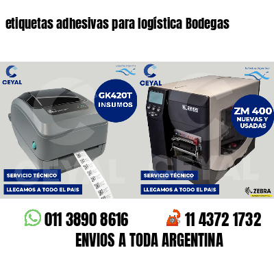 etiquetas adhesivas para logística Bodegas