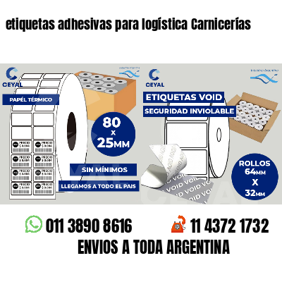 etiquetas adhesivas para logística Carnicerías
