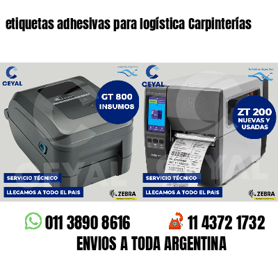 etiquetas adhesivas para logística Carpinterías