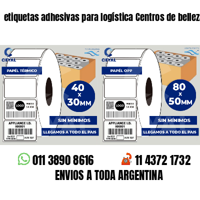 etiquetas adhesivas para logística Centros de belleza