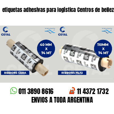 etiquetas adhesivas para logística Centros de belleza