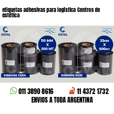 etiquetas adhesivas para logística Centros de estética
