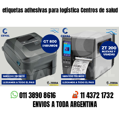etiquetas adhesivas para logística Centros de salud