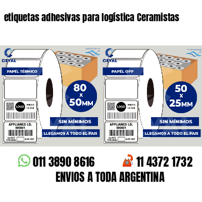 etiquetas adhesivas para logística Ceramistas