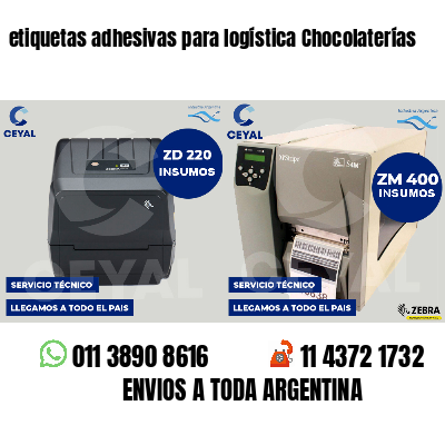 etiquetas adhesivas para logística Chocolaterías