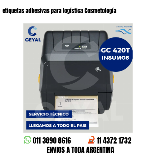 etiquetas adhesivas para logística Cosmetología