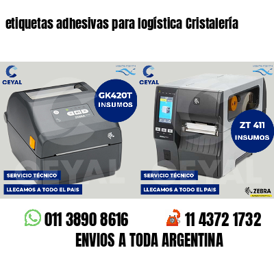 etiquetas adhesivas para logística Cristalería