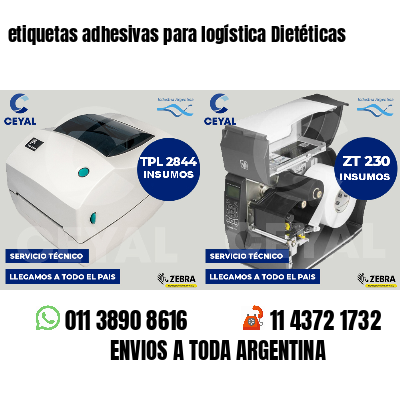 etiquetas adhesivas para logística Dietéticas
