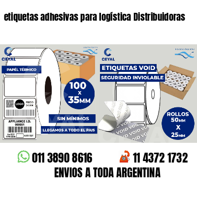 etiquetas adhesivas para logística Distribuidoras
