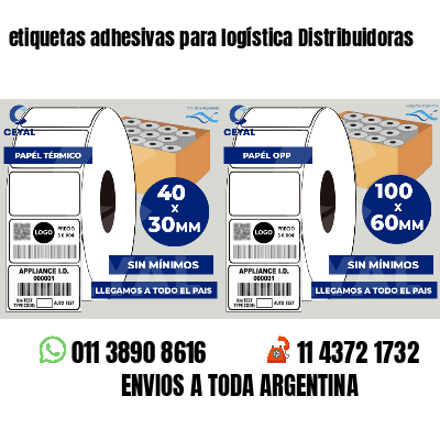 etiquetas adhesivas para logística Distribuidoras