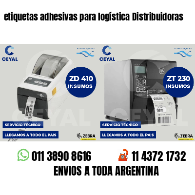 etiquetas adhesivas para logística Distribuidoras