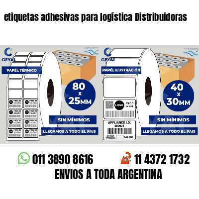 etiquetas adhesivas para logística Distribuidoras