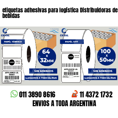 etiquetas adhesivas para logística Distribuidoras de bebidas