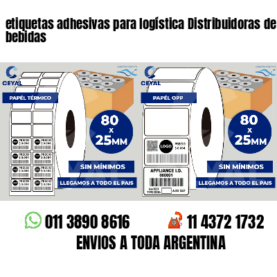 etiquetas adhesivas para logística Distribuidoras de bebidas
