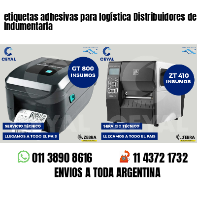 etiquetas adhesivas para logística Distribuidores de indumentaria