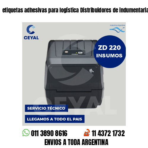 etiquetas adhesivas para logística Distribuidores de indumentaria