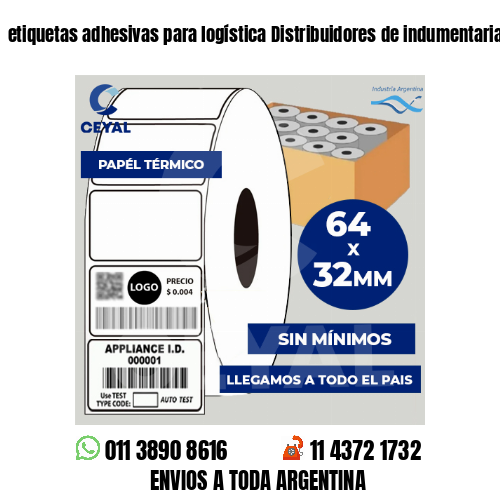 etiquetas adhesivas para logística Distribuidores de indumentaria