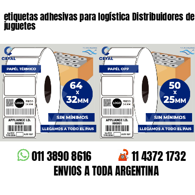 etiquetas adhesivas para logística Distribuidores de juguetes