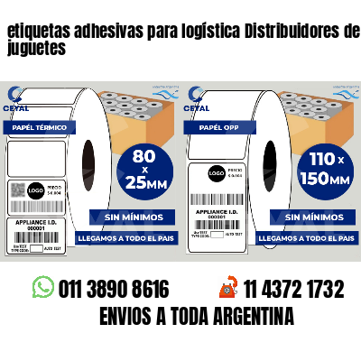 etiquetas adhesivas para logística Distribuidores de juguetes