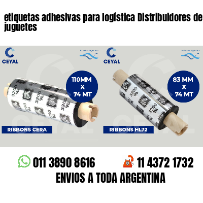 etiquetas adhesivas para logística Distribuidores de juguetes
