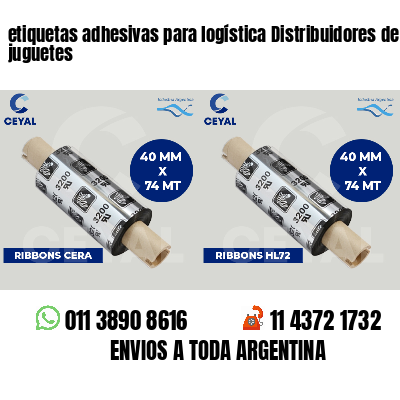 etiquetas adhesivas para logística Distribuidores de juguetes