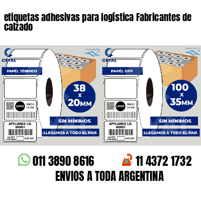 etiquetas adhesivas para logística Fabricantes de calzado