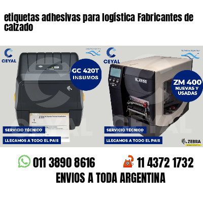 etiquetas adhesivas para logística Fabricantes de calzado