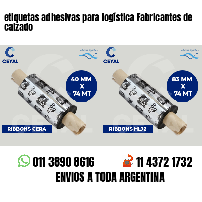 etiquetas adhesivas para logística Fabricantes de calzado