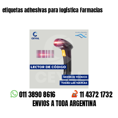 etiquetas adhesivas para logística Farmacias
