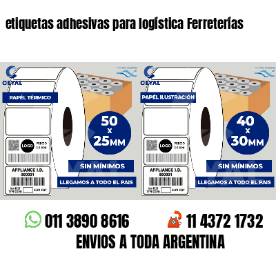 etiquetas adhesivas para logística Ferreterías