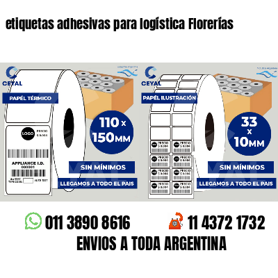 etiquetas adhesivas para logística Florerías