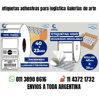 etiquetas adhesivas para logística Galerías de arte