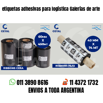 etiquetas adhesivas para logística Galerías de arte