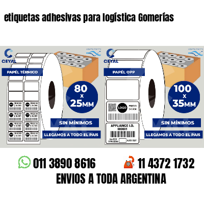 etiquetas adhesivas para logística Gomerías
