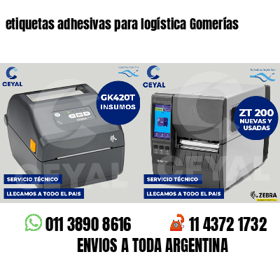 etiquetas adhesivas para logística Gomerías