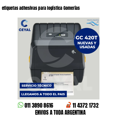 etiquetas adhesivas para logística Gomerías