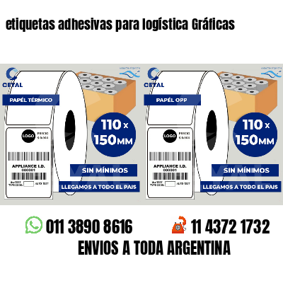 etiquetas adhesivas para logística Gráficas