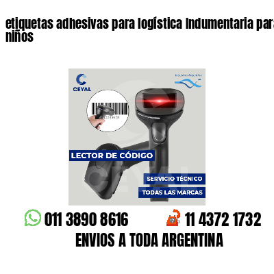 etiquetas adhesivas para logística Indumentaria para niños