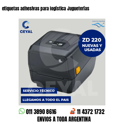 etiquetas adhesivas para logística Jugueterías