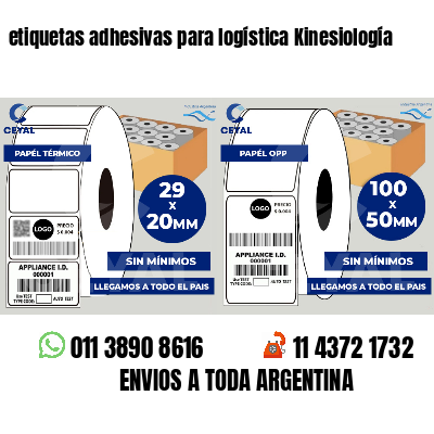 etiquetas adhesivas para logística Kinesiología