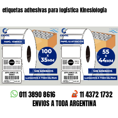 etiquetas adhesivas para logística Kinesiología