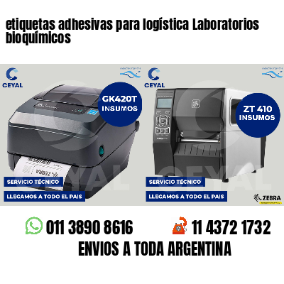 etiquetas adhesivas para logística Laboratorios bioquímicos