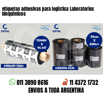 etiquetas adhesivas para logística Laboratorios bioquímicos