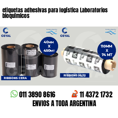 etiquetas adhesivas para logística Laboratorios bioquímicos