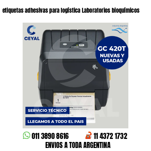 etiquetas adhesivas para logística Laboratorios bioquímicos
