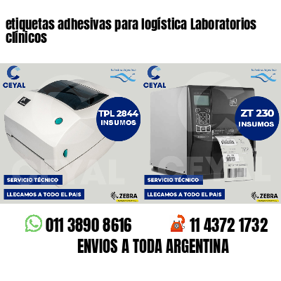 etiquetas adhesivas para logística Laboratorios clínicos