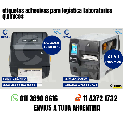 etiquetas adhesivas para logística Laboratorios químicos