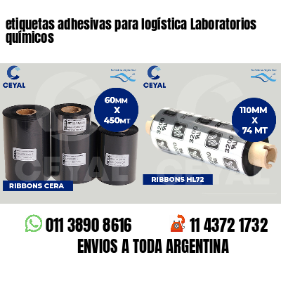 etiquetas adhesivas para logística Laboratorios químicos