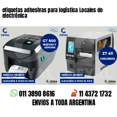 etiquetas adhesivas para logística Locales de electrónica